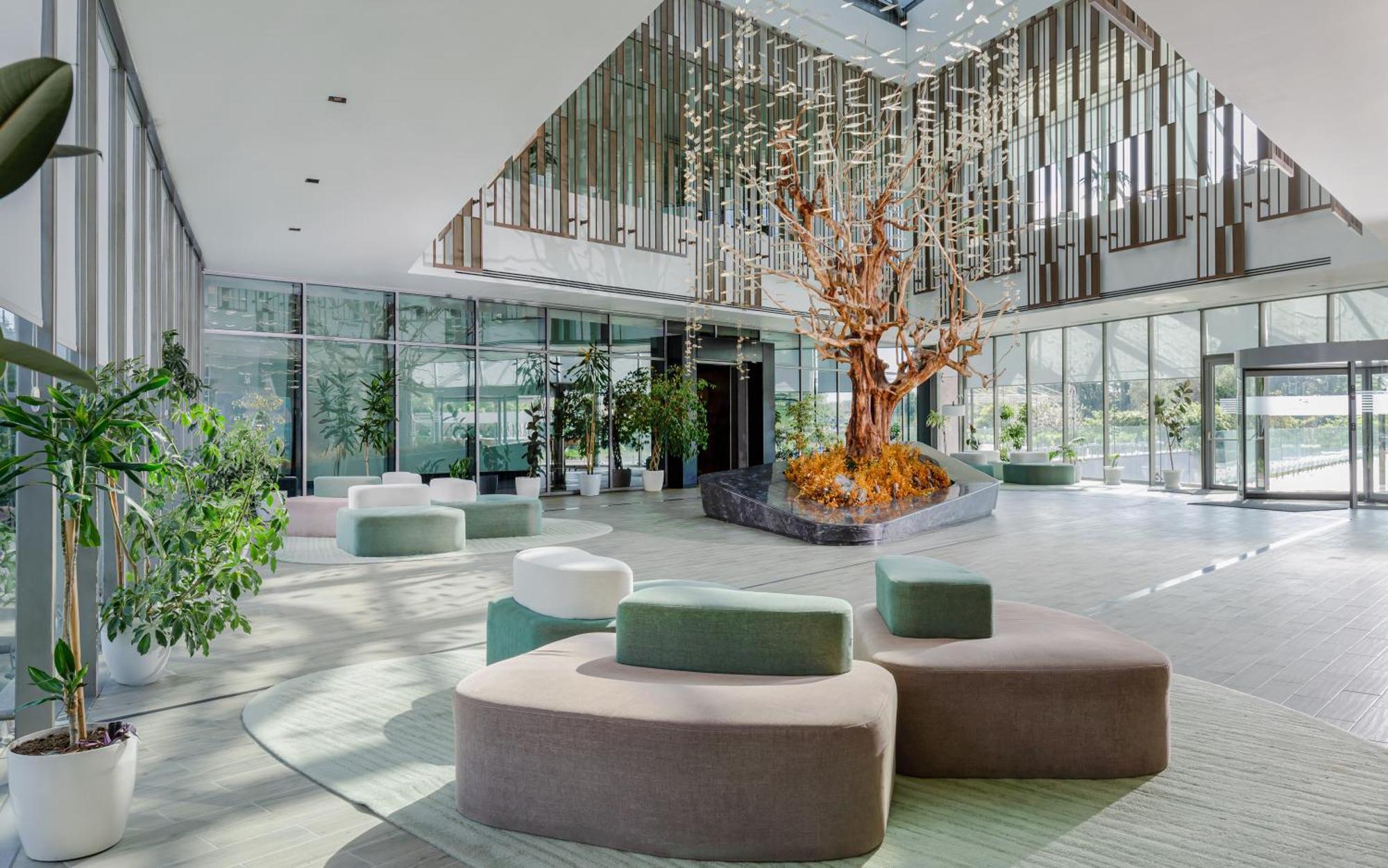 Lankaran Springs Wellness Resort Экстерьер фото The lobby of the new building